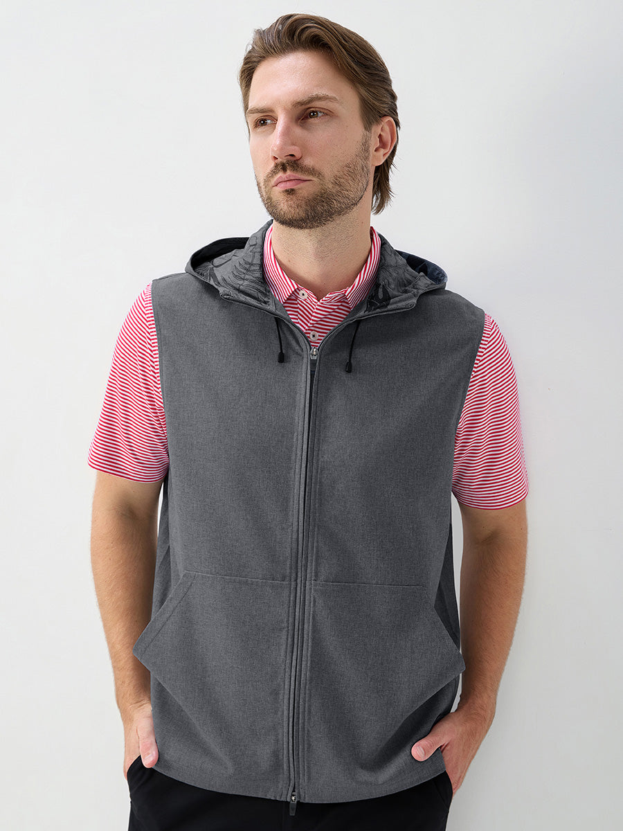 Men's Water-Resistant Sleeveless Hooded Gilet – view 33