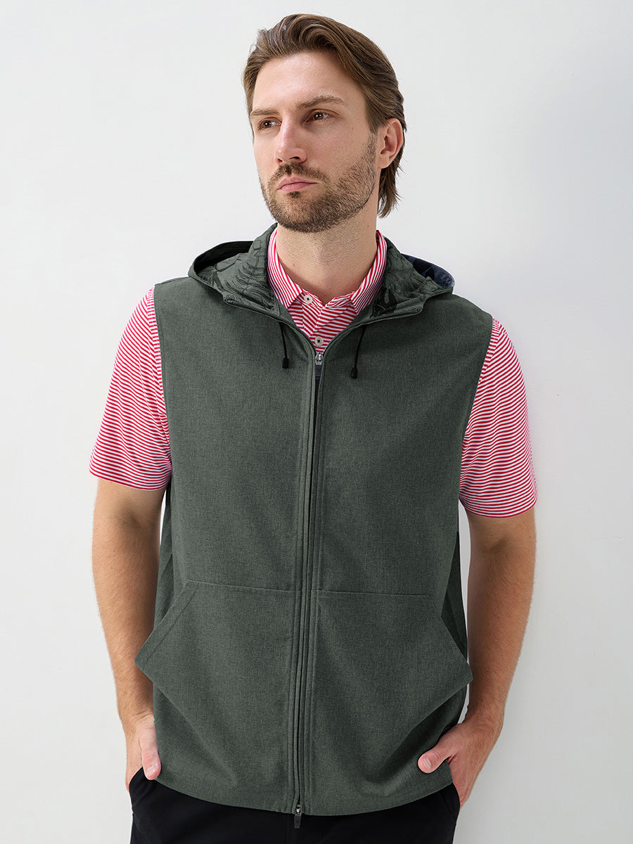 Men's Water-Resistant Sleeveless Hooded Gilet – view 44