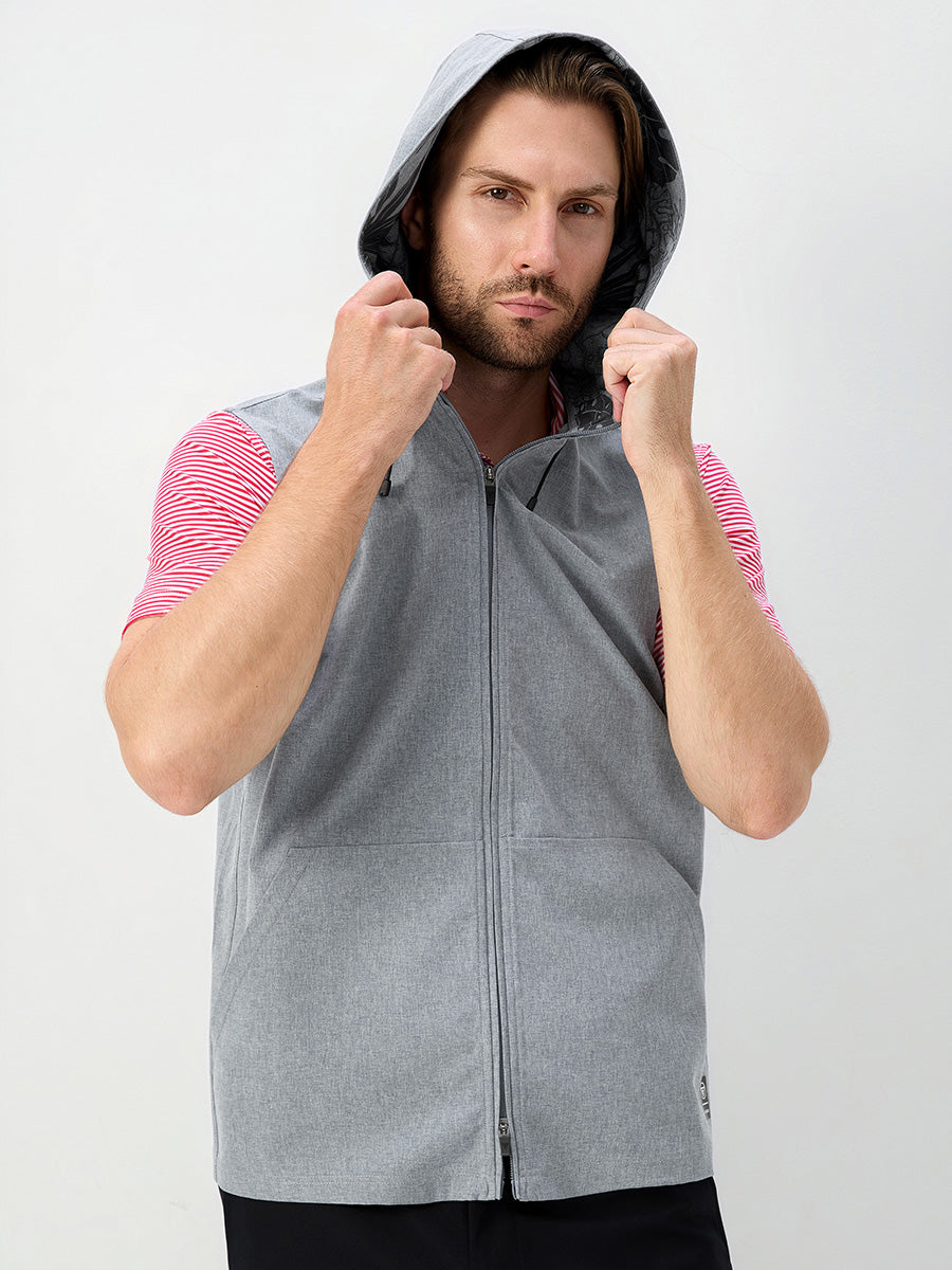 Men's Water-Resistant Sleeveless Hooded Gilet – view 24