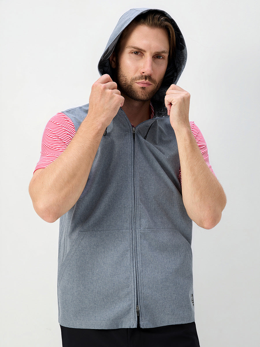 Men's Water-Resistant Sleeveless Hooded Gilet – view 57