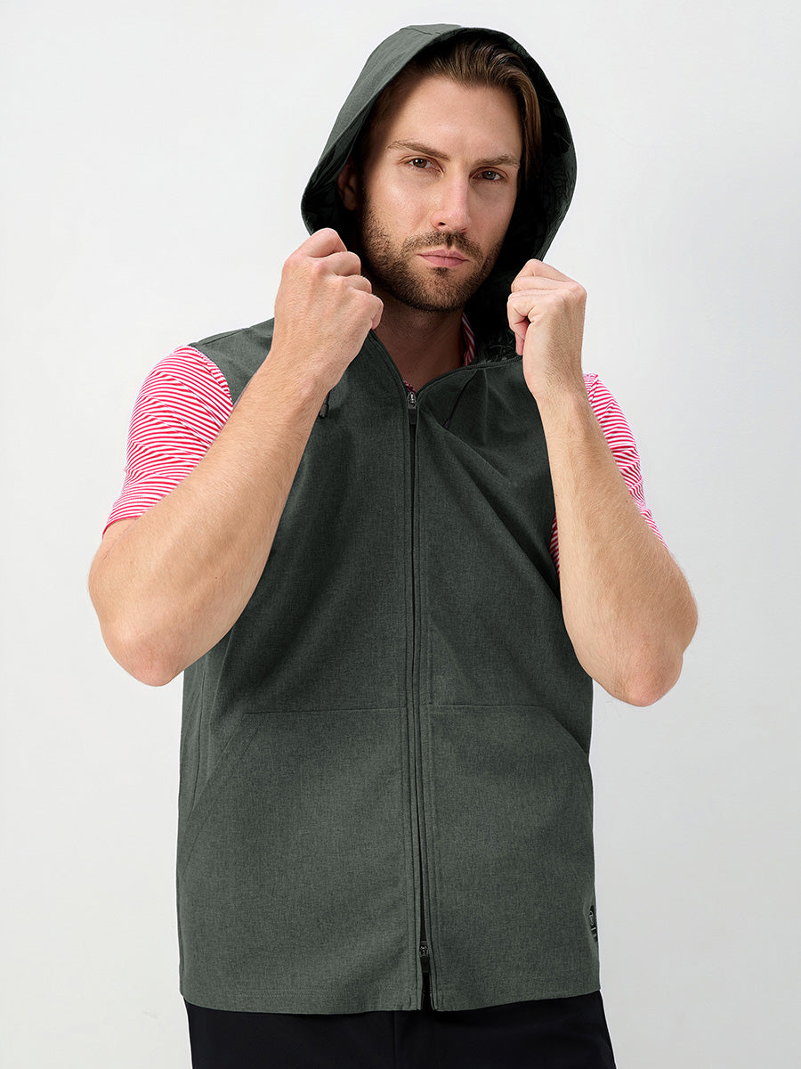 Men's Water-Resistant Sleeveless Hooded Gilet – view 46