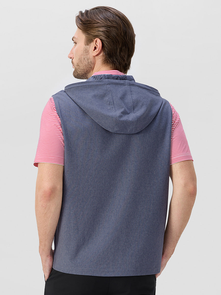 Men's Water-Resistant Sleeveless Hooded Gilet – view 4