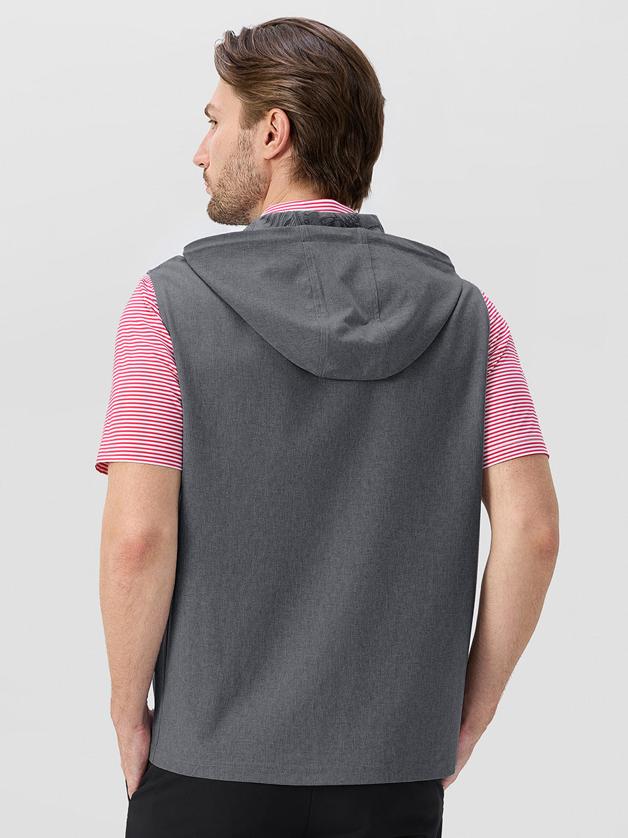 Men's Water-Resistant Sleeveless Hooded Gilet – view 36