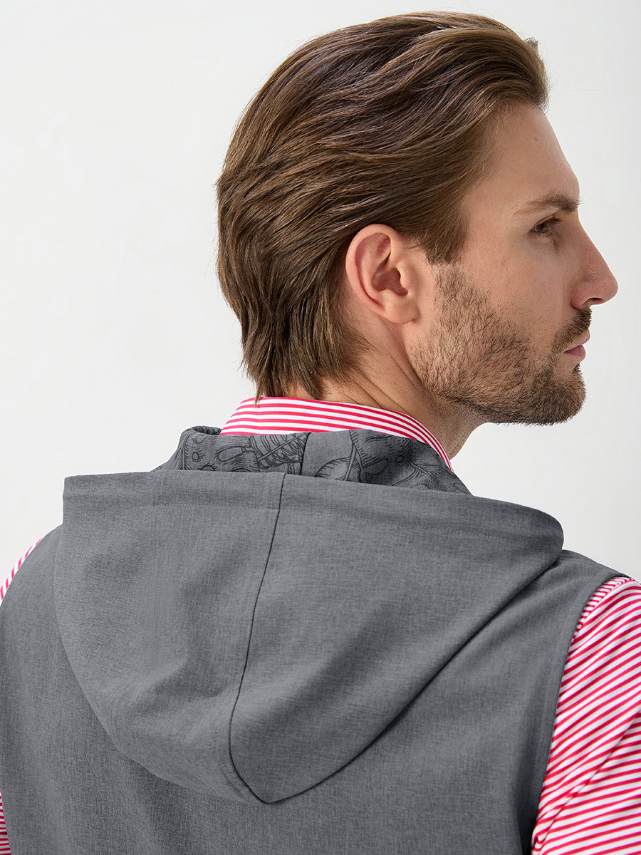 Men's Water-Resistant Sleeveless Hooded Gilet – view 38