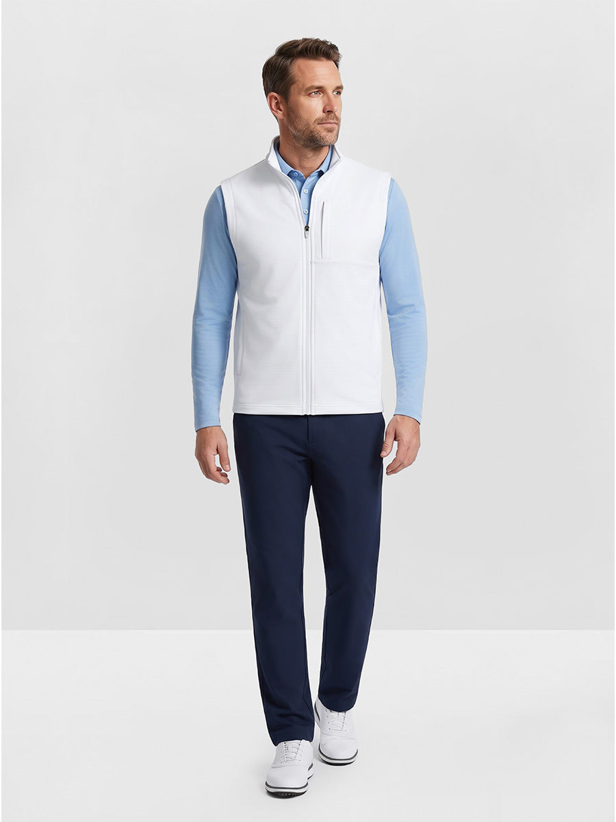 Men's Nylon Blend Stripe Texture Golf Gilet – view 13