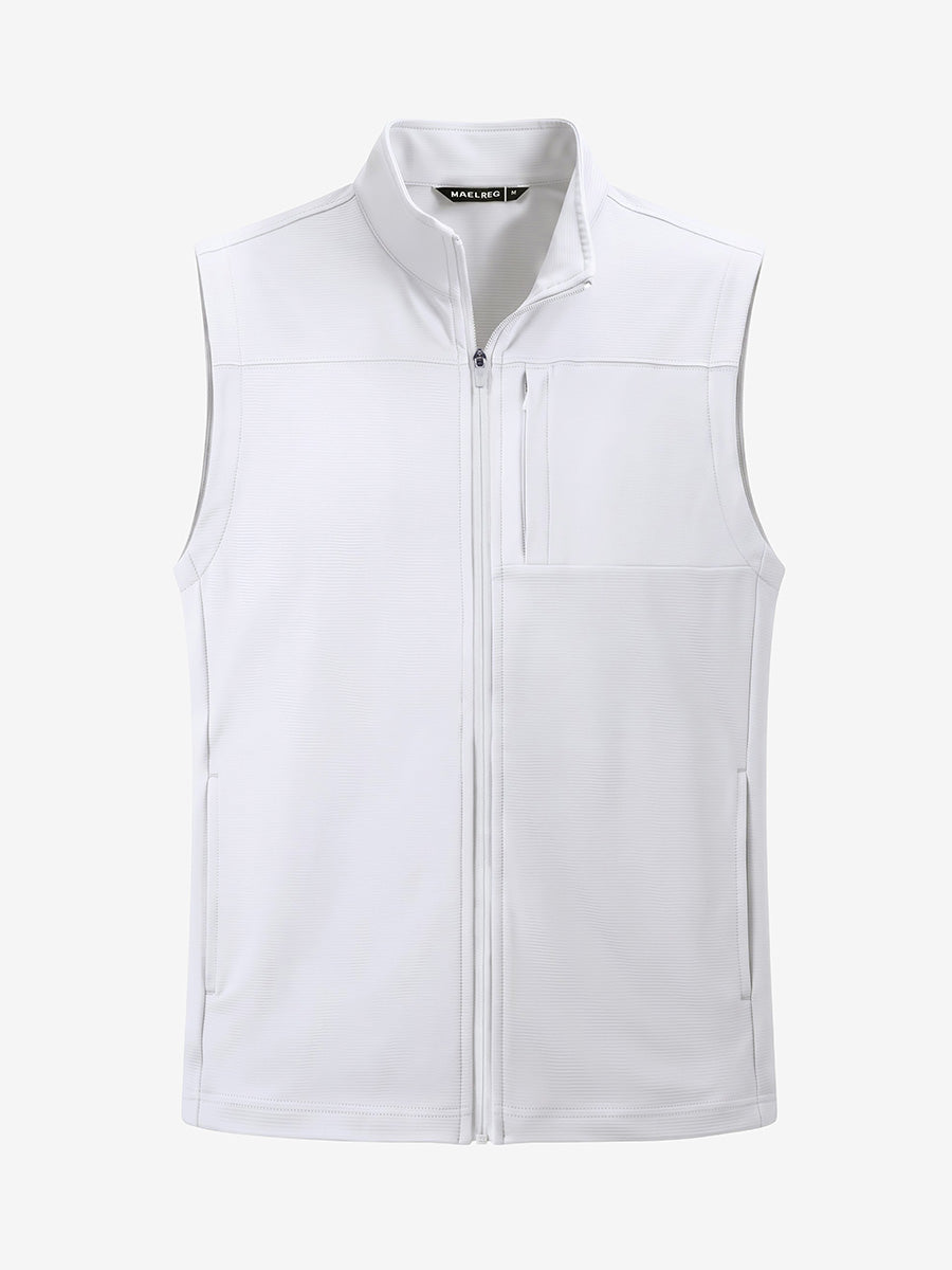 Men's Nylon Blend Stripe Texture Golf Gilet – view 17