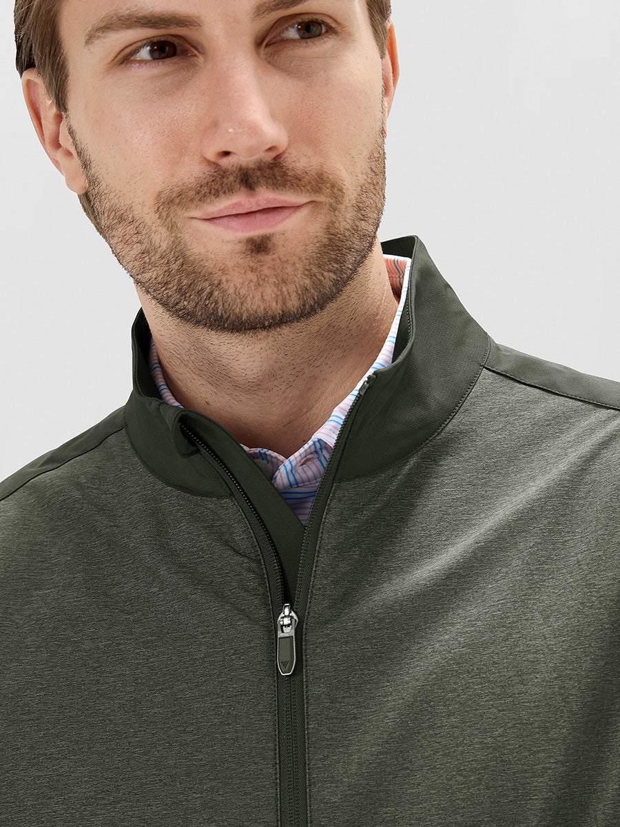 Men's Windproof Colour Block Full Zip Jacket – view 2