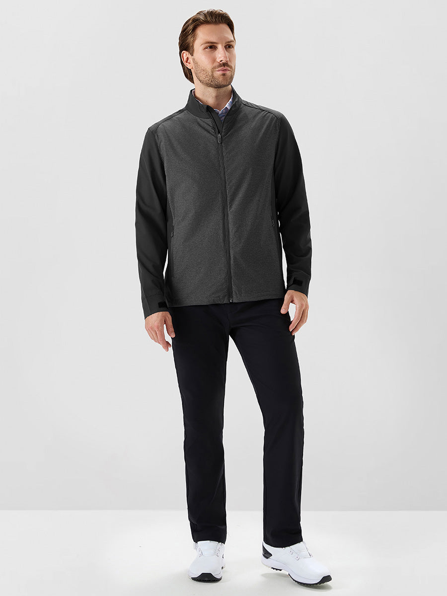 Men's Windproof Colour Block Full Zip Jacket – view 15