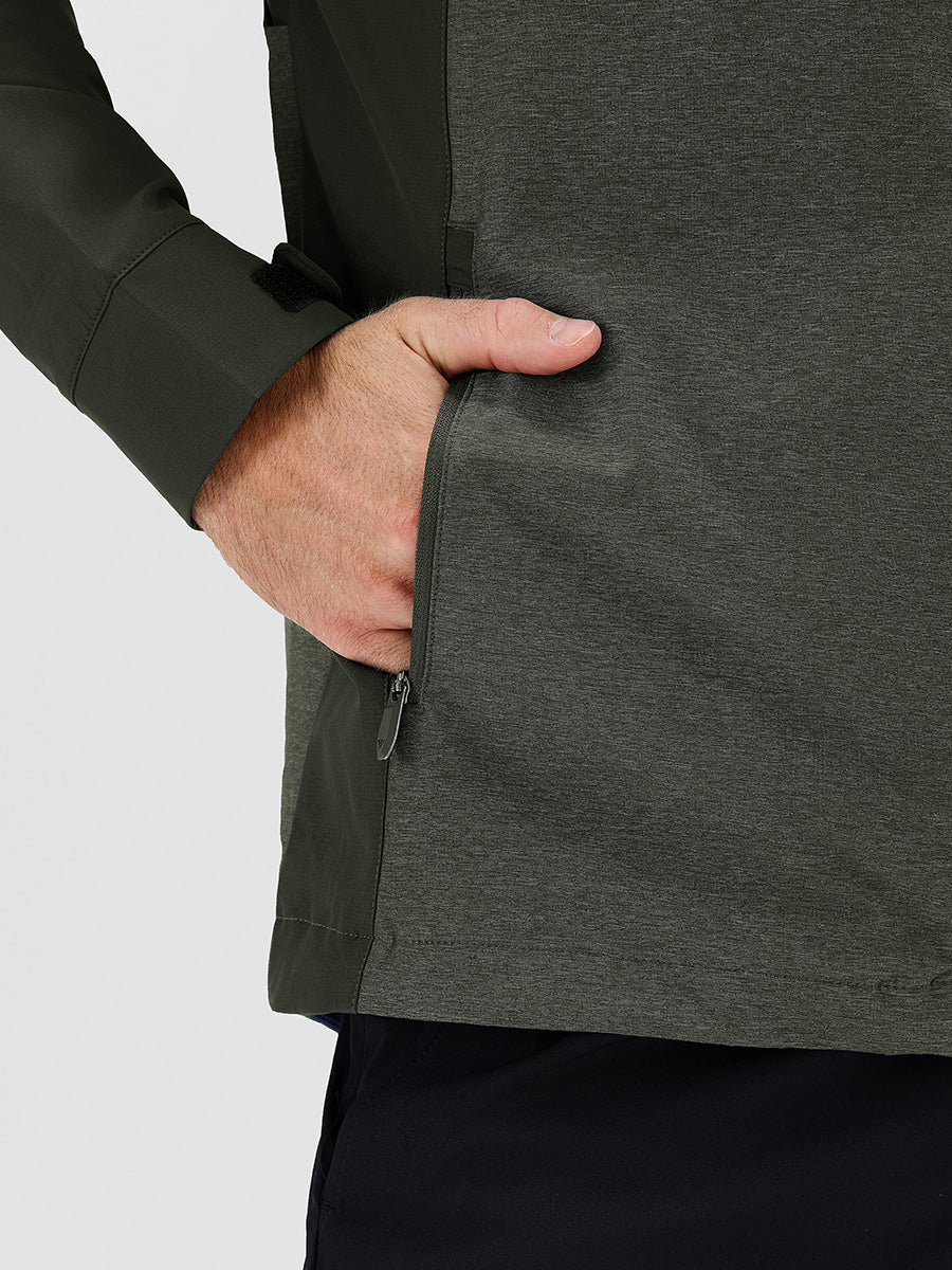 Men's Windproof Colour Block Full Zip Jacket – view 8