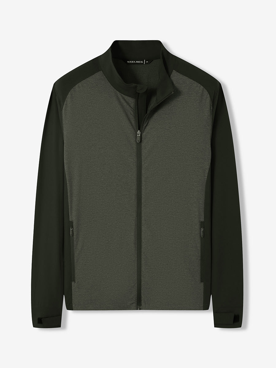 Men's Windproof Colour Block Full Zip Jacket – view 9