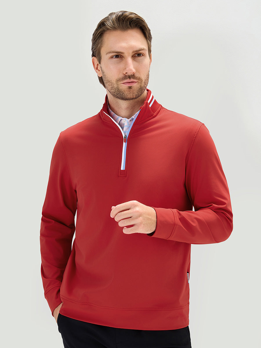 Men's 4-Way Stretch Ribbed Quarter Zip Sweatshirt – view 49