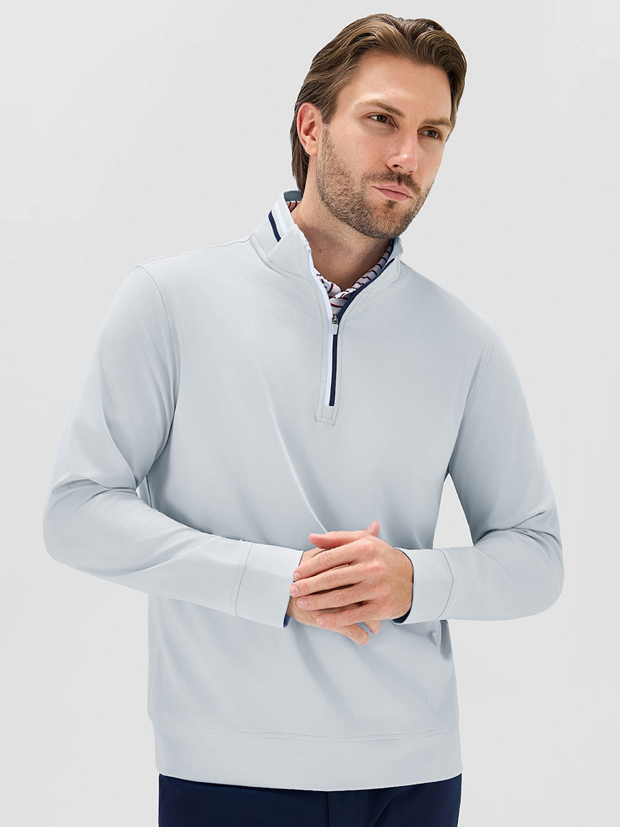 Men's 4-Way Stretch Ribbed Quarter Zip Sweatshirt – view 41
