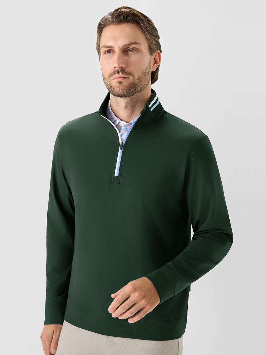 Men's 4-Way Stretch Ribbed Quarter Zip Sweatshirt – view 25