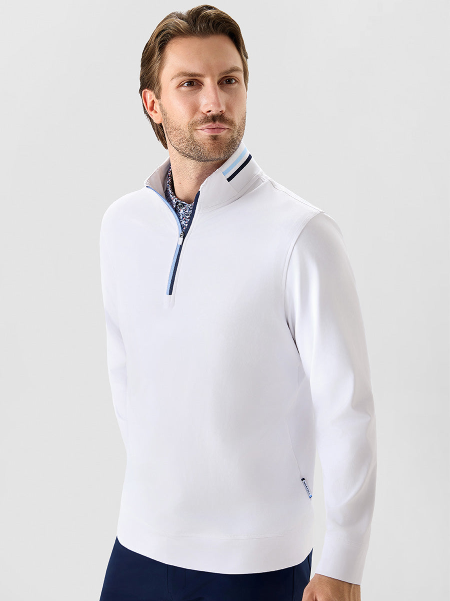 Men's 4-Way Stretch Ribbed Quarter Zip Sweatshirt – view 58