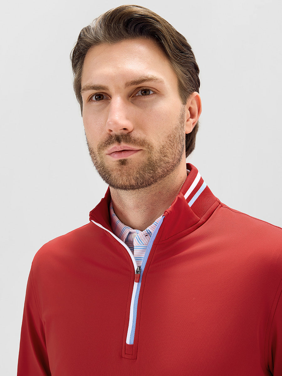 Men's 4-Way Stretch Ribbed Quarter Zip Sweatshirt – view 50