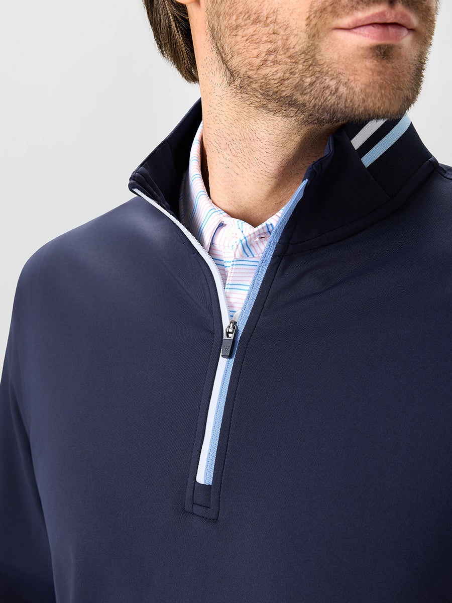 Men's 4-Way Stretch Ribbed Quarter Zip Sweatshirt – view 2
