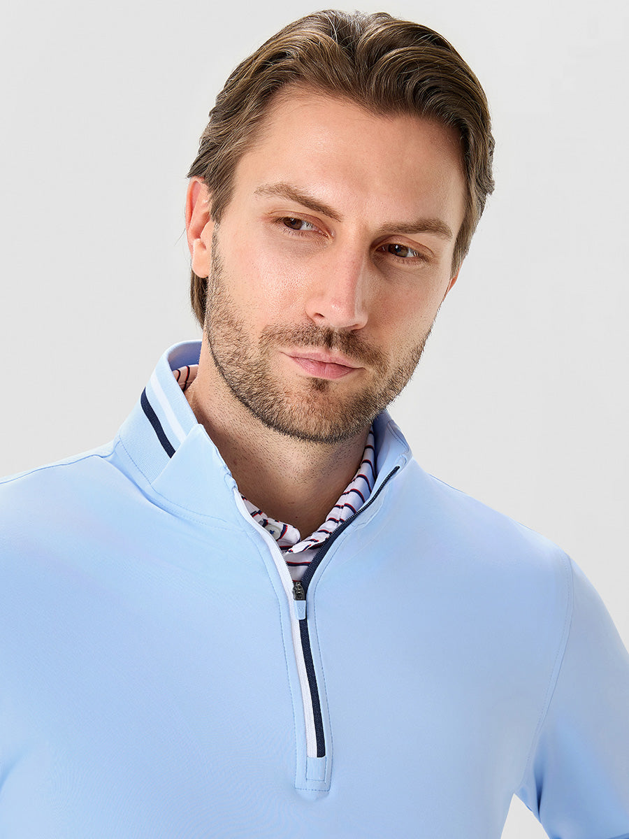 Men's 4-Way Stretch Ribbed Quarter Zip Sweatshirt – view 34