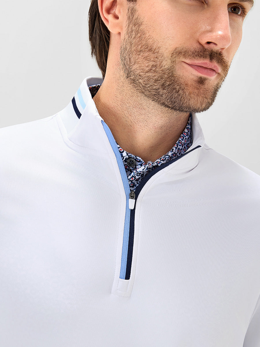 Men's 4-Way Stretch Ribbed Quarter Zip Sweatshirt – view 59