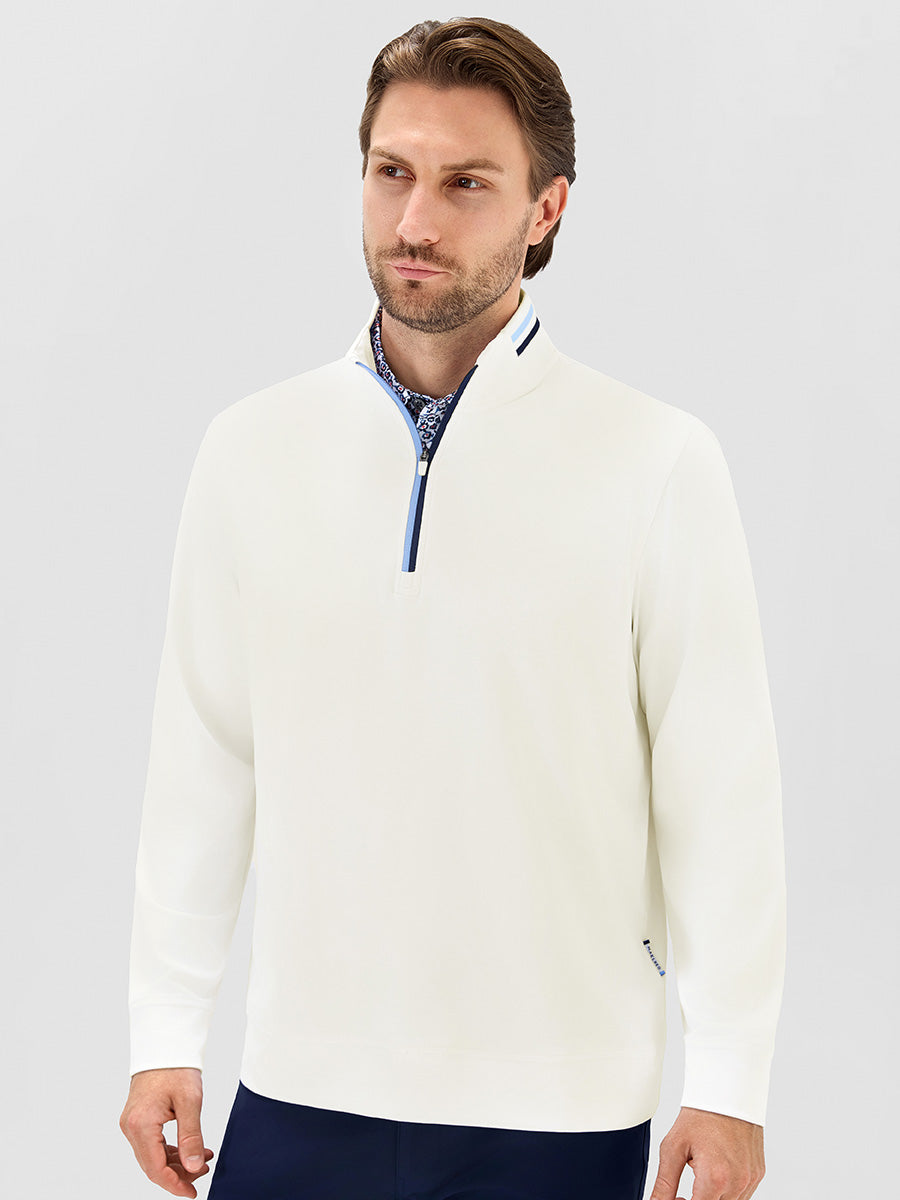 Men's 4-Way Stretch Ribbed Quarter Zip Sweatshirt – view 11