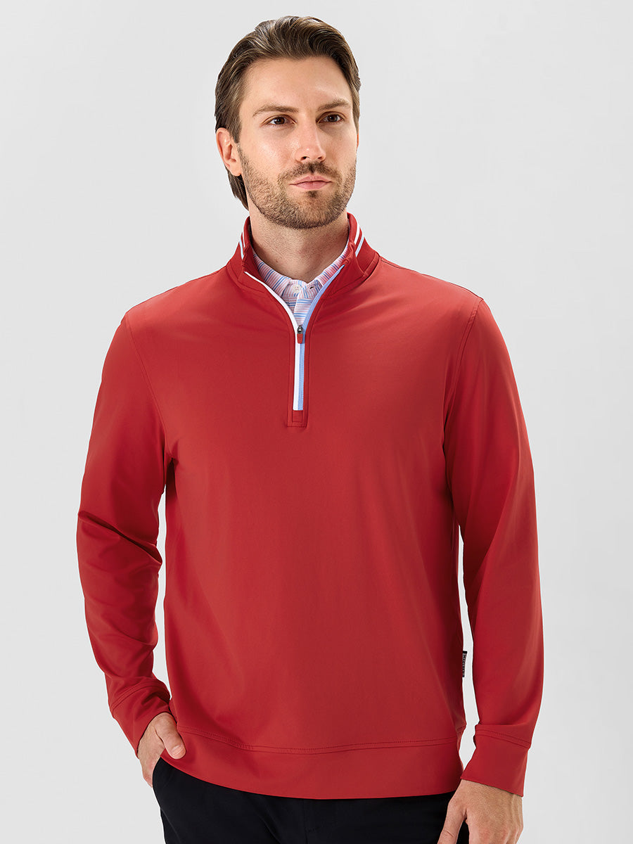 Men's 4-Way Stretch Ribbed Quarter Zip Sweatshirt – view 51