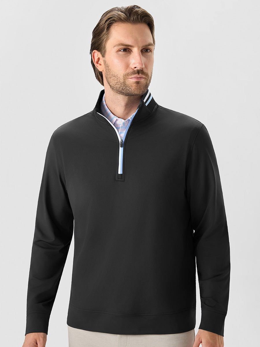 Men's 4-Way Stretch Ribbed Quarter Zip Sweatshirt – view 19