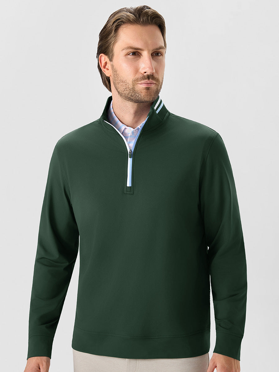 Men's 4-Way Stretch Ribbed Quarter Zip Sweatshirt – view 27