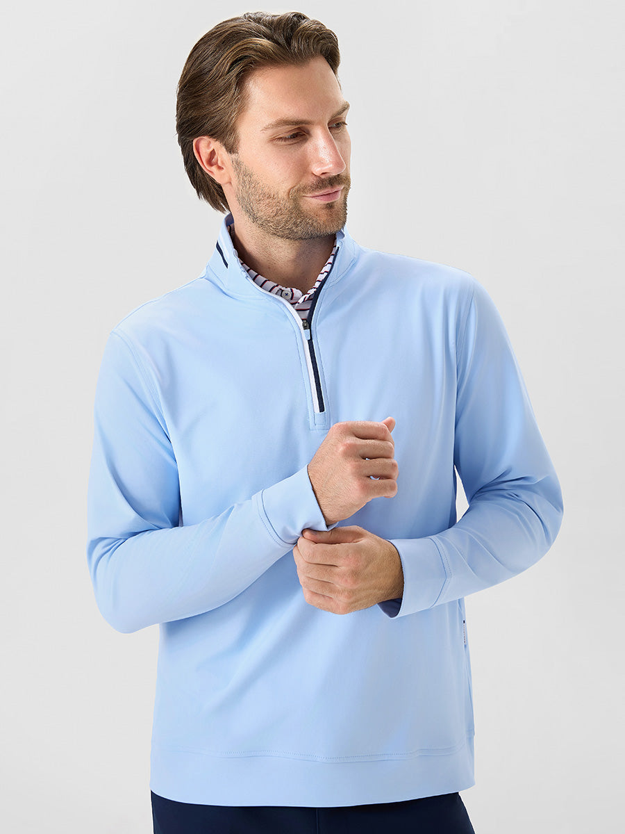Men's 4-Way Stretch Ribbed Quarter Zip Sweatshirt – view 35