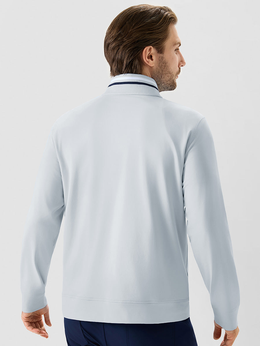 Men's 4-Way Stretch Ribbed Quarter Zip Sweatshirt – view 44