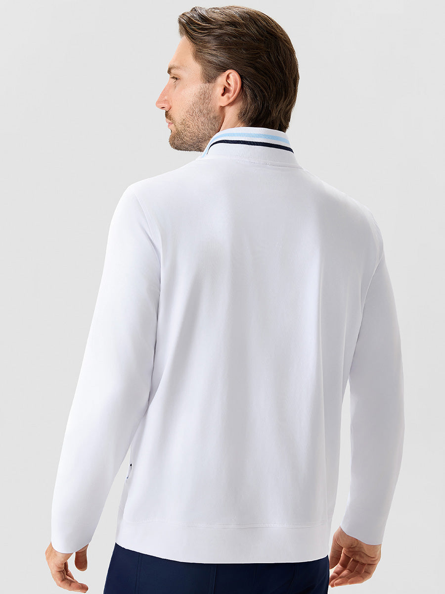 Men's 4-Way Stretch Ribbed Quarter Zip Sweatshirt – view 61