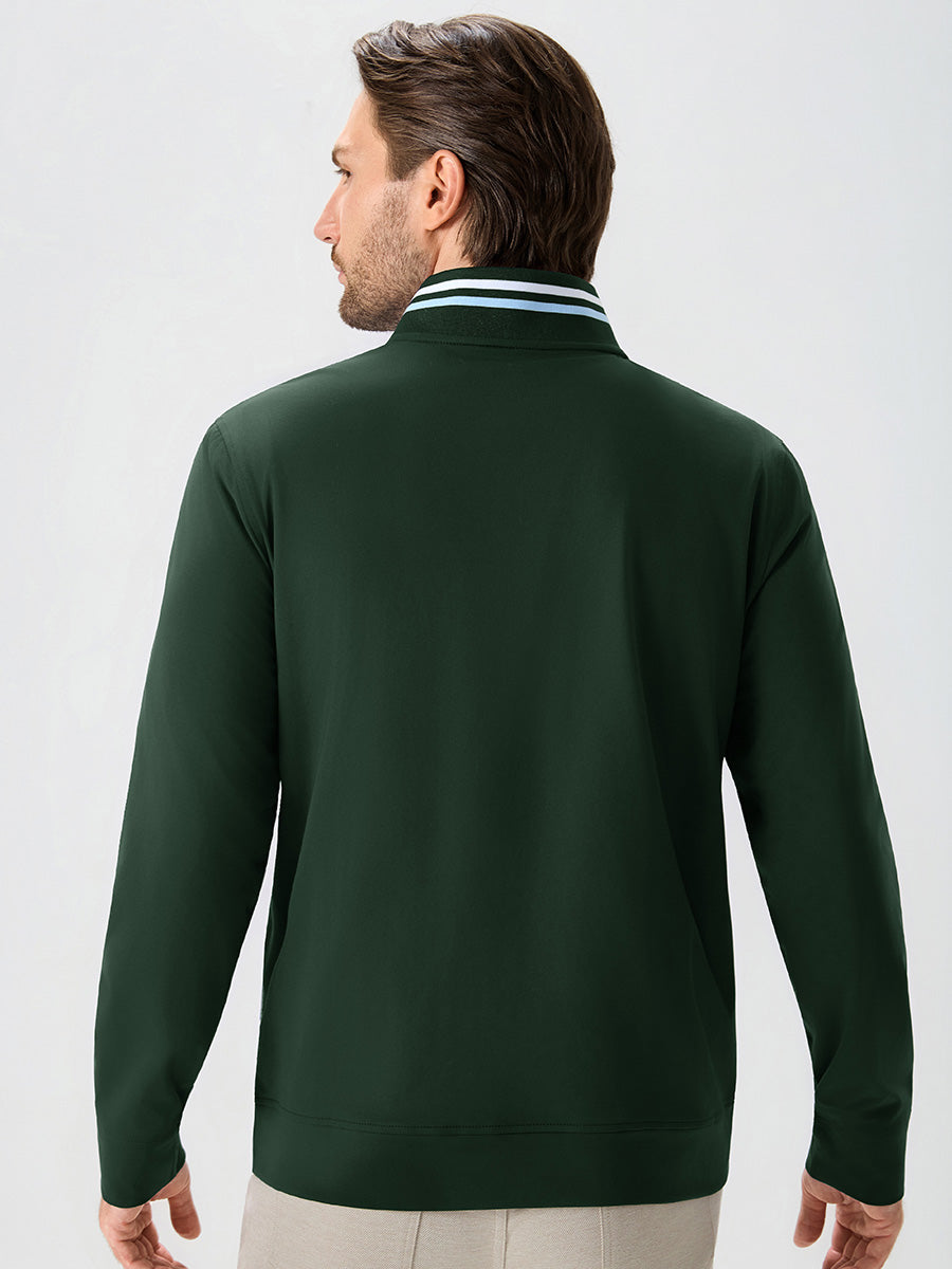 Men's 4-Way Stretch Ribbed Quarter Zip Sweatshirt – view 28