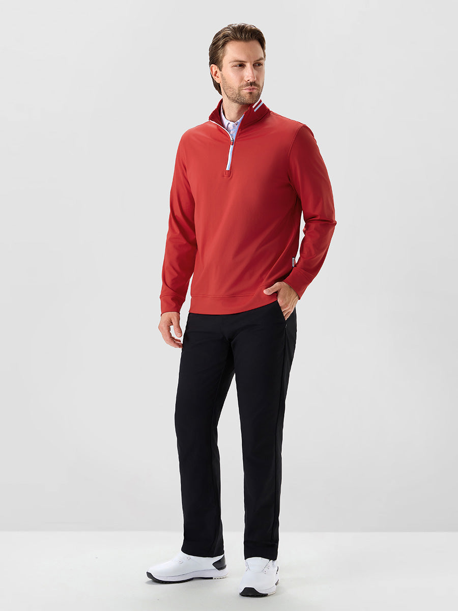 Men's 4-Way Stretch Ribbed Quarter Zip Sweatshirt – view 53