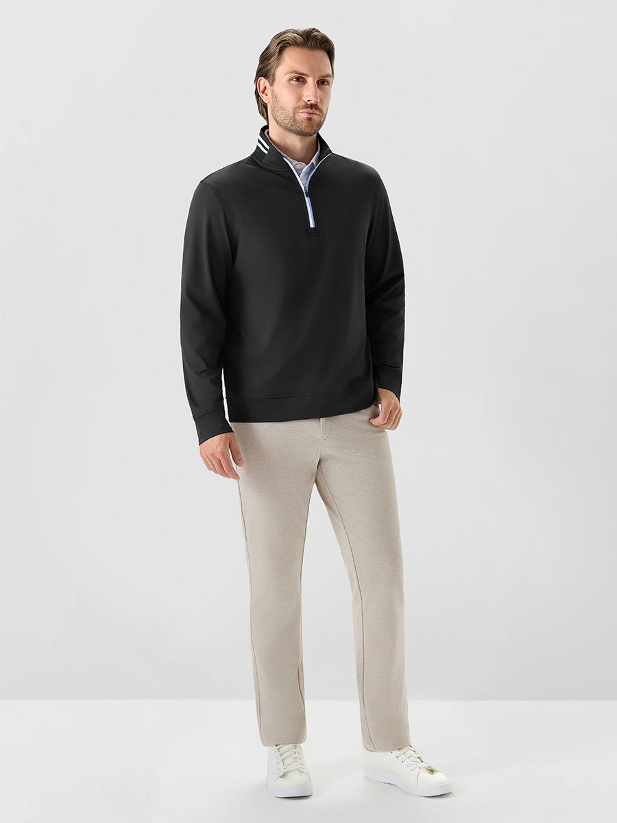 Men's 4-Way Stretch Ribbed Quarter Zip Sweatshirt – view 21