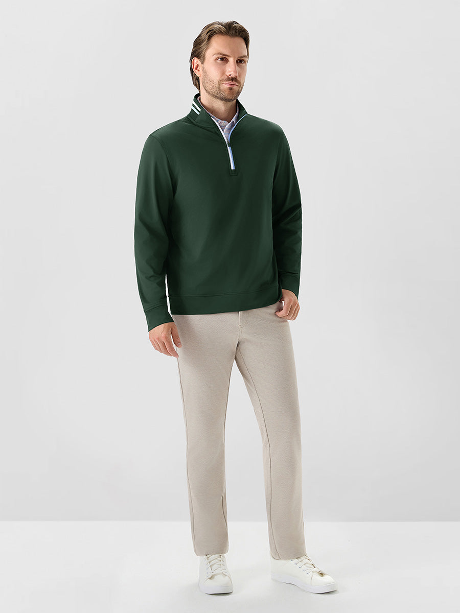 Men's 4-Way Stretch Ribbed Quarter Zip Sweatshirt – view 29