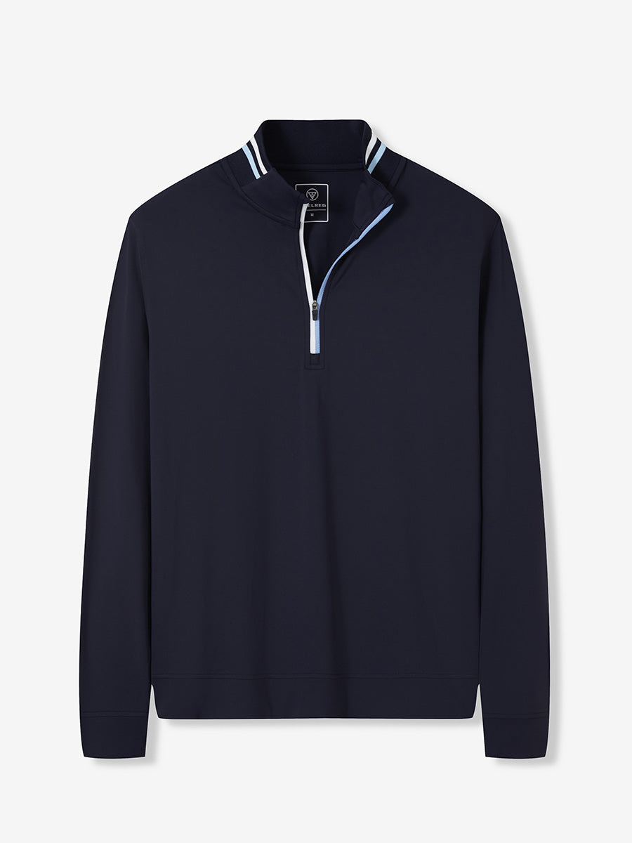 Men's 4-Way Stretch Ribbed Quarter Zip Sweatshirt – view 7