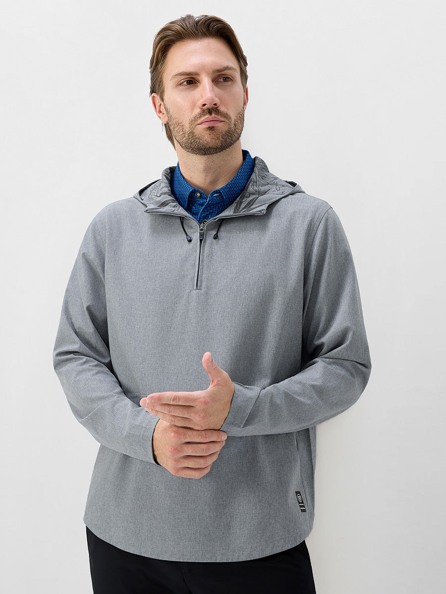 Men's Water-Resistant Quarter Zip Hooded Pullover – view 42