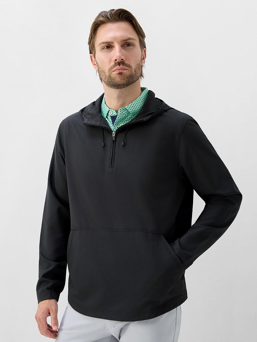 Men's Water-Resistant Quarter Zip Hooded Pullover – view 10