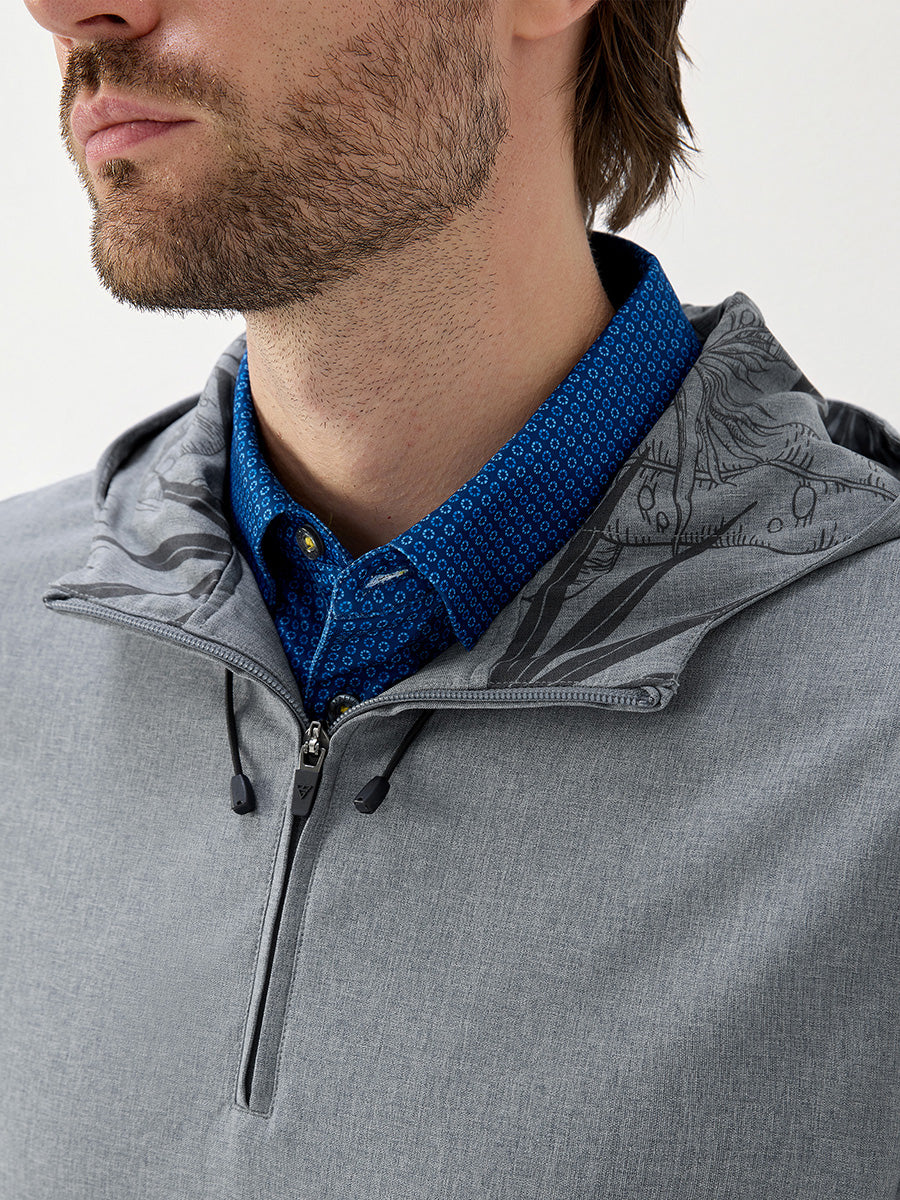 Men's Water-Resistant Quarter Zip Hooded Pullover – view 43