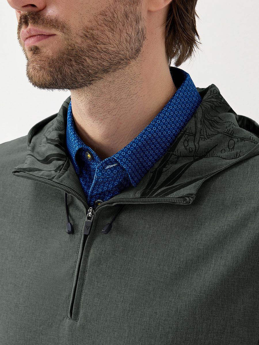 Men's Water-Resistant Quarter Zip Hooded Pullover – view 35