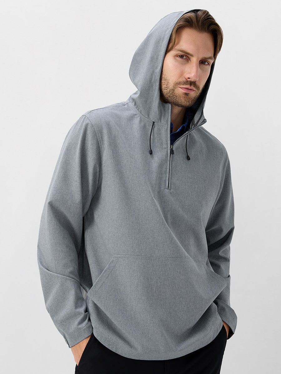 Men's Water-Resistant Quarter Zip Hooded Pullover – view 44