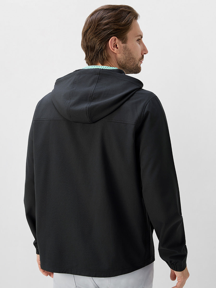 Men's Water-Resistant Quarter Zip Hooded Pullover – view 13