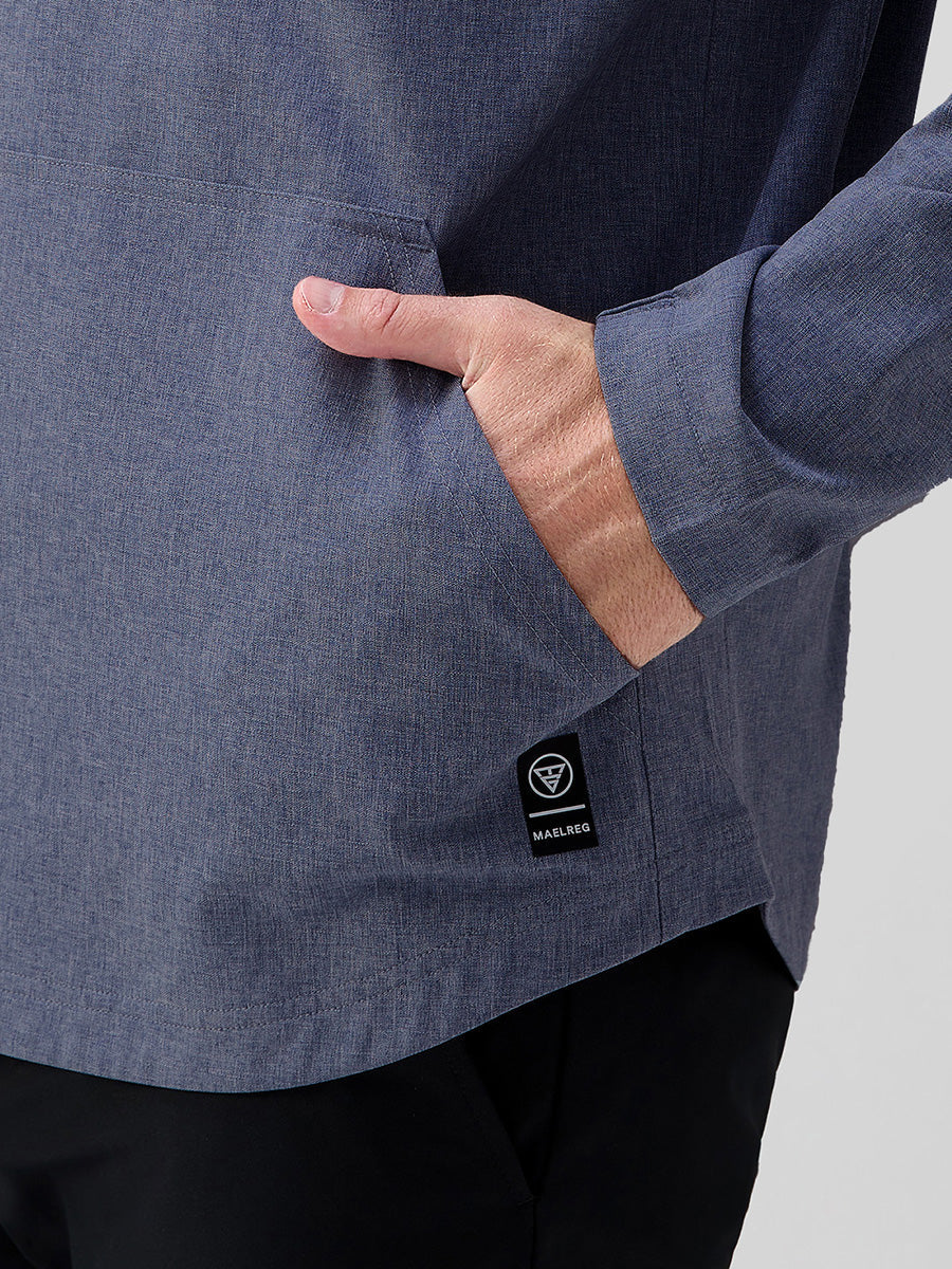 Men's Water-Resistant Quarter Zip Hooded Pullover – view 23