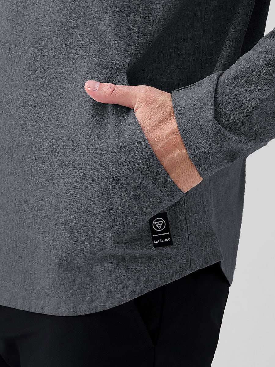 Men's Water-Resistant Quarter Zip Hooded Pullover – view 7