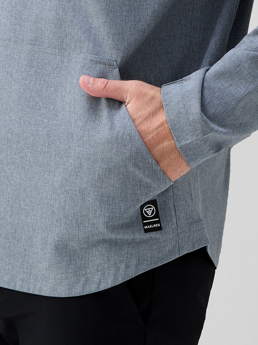 Men's Water-Resistant Quarter Zip Hooded Pullover – view 31