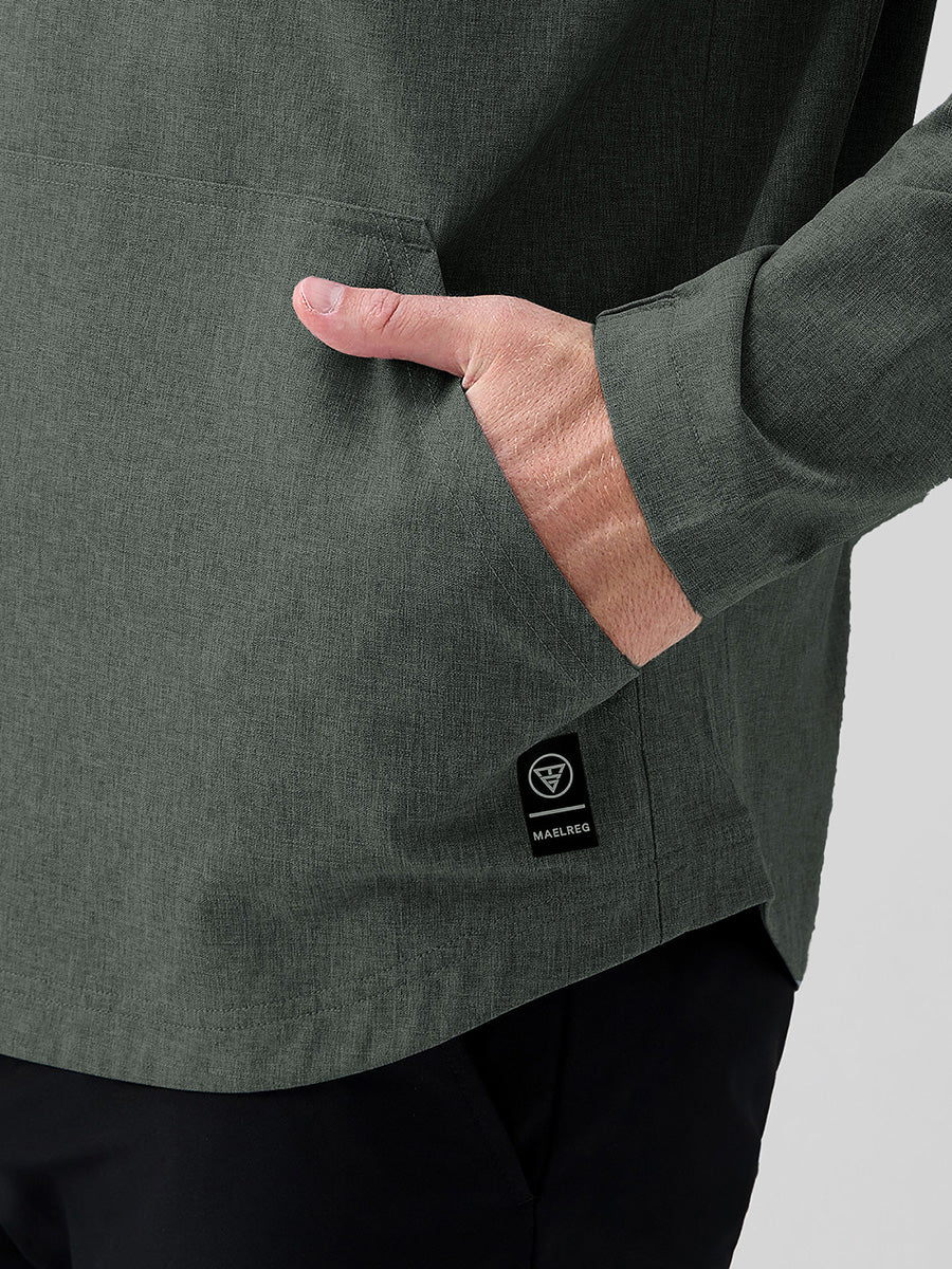 Men's Water-Resistant Quarter Zip Hooded Pullover – view 39