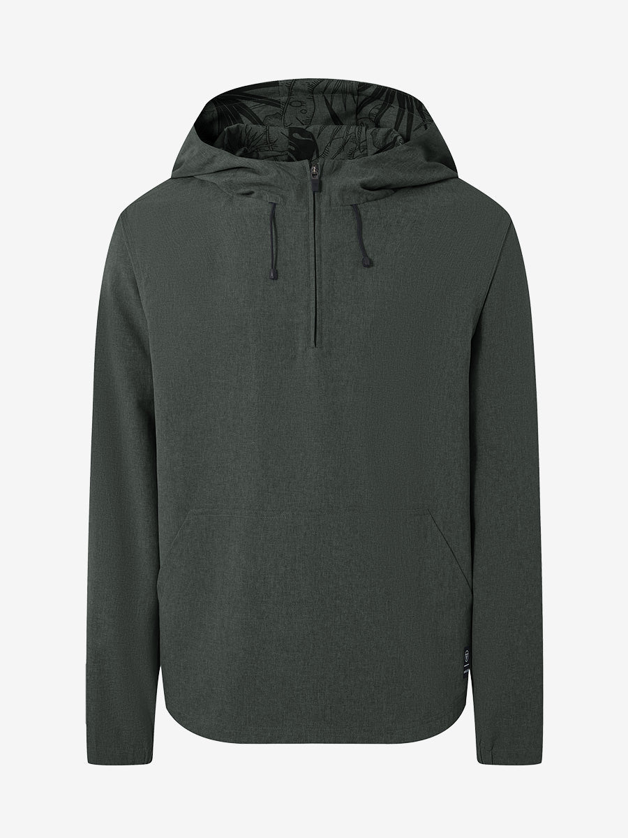 Men's Water-Resistant Quarter Zip Hooded Pullover – view 40