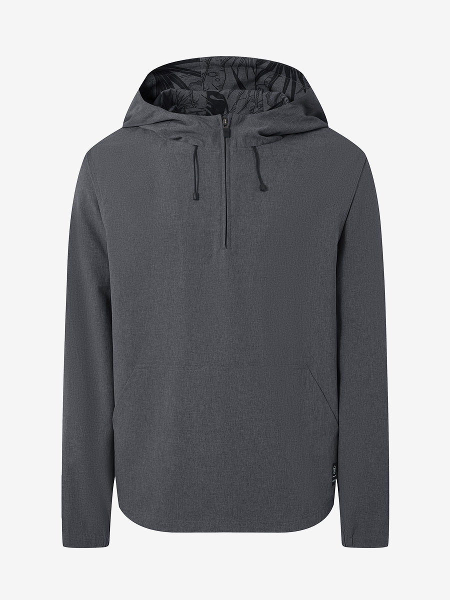 Men's Water-Resistant Quarter Zip Hooded Pullover – view 8