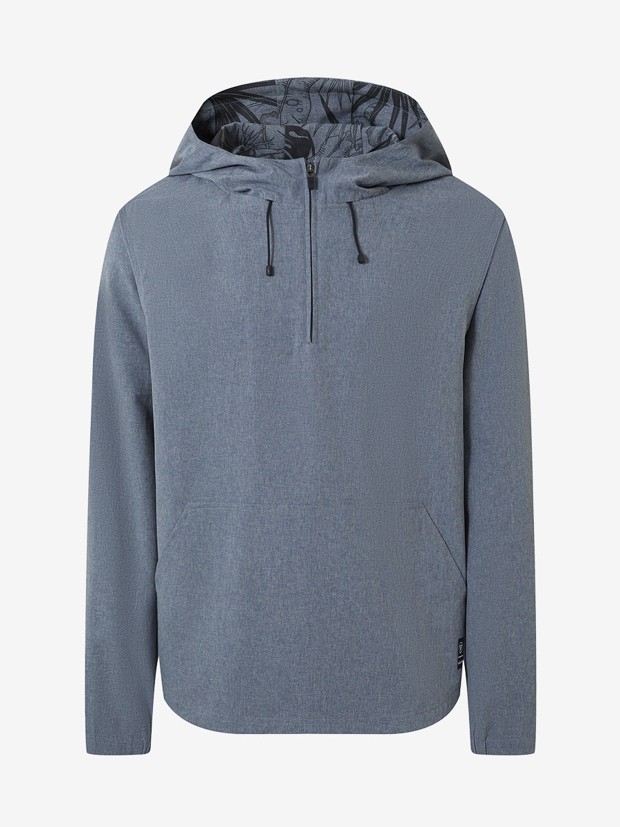 Men's Water-Resistant Quarter Zip Hooded Pullover – view 32