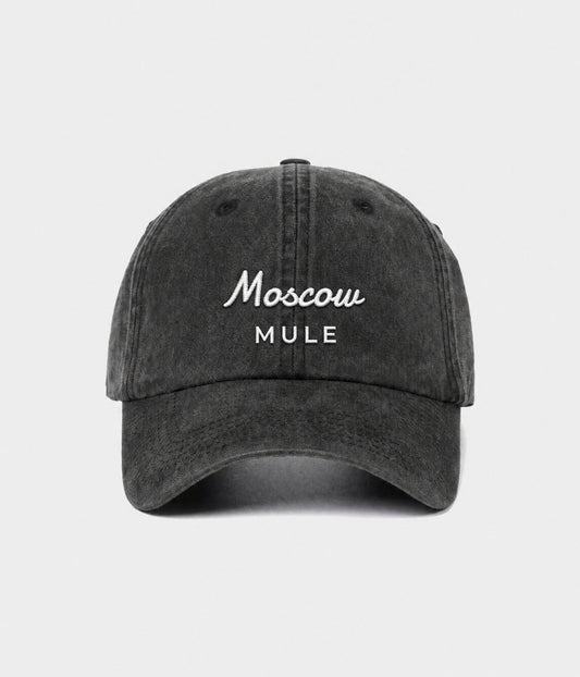 Moscow Mule Men's Washed Cotton Baseball Cap in Black – view 1
