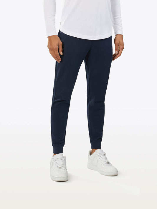 Men's Slim Fit French Terry Joggers in Pacific Blue – view 1
