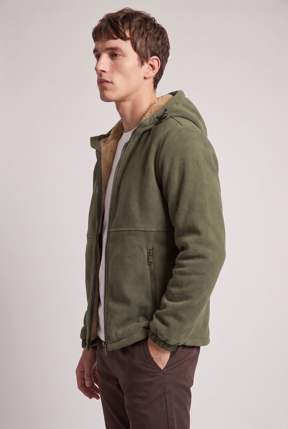 Men's Hooded Fleece-Lined Jacket – view 5